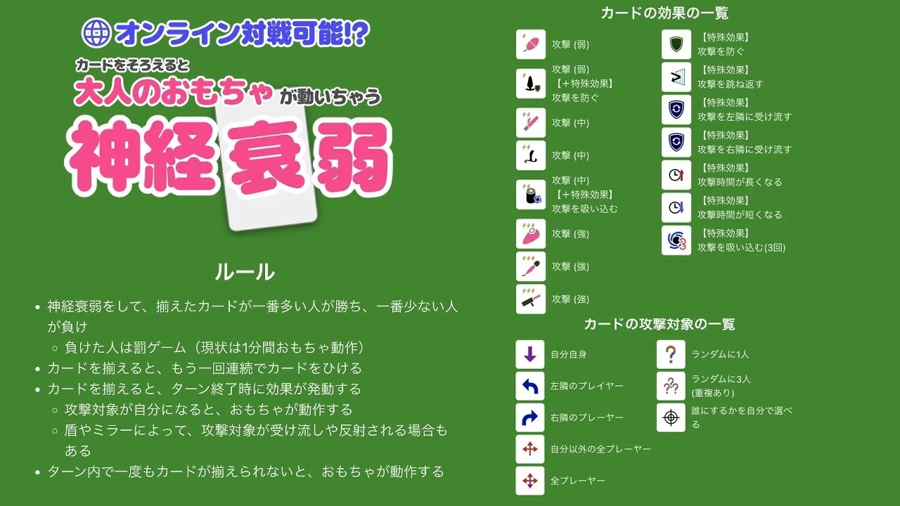 オンライン対戦可能!?カードを揃えると大人のおもちゃが動いちゃう神経衰弱 画像4