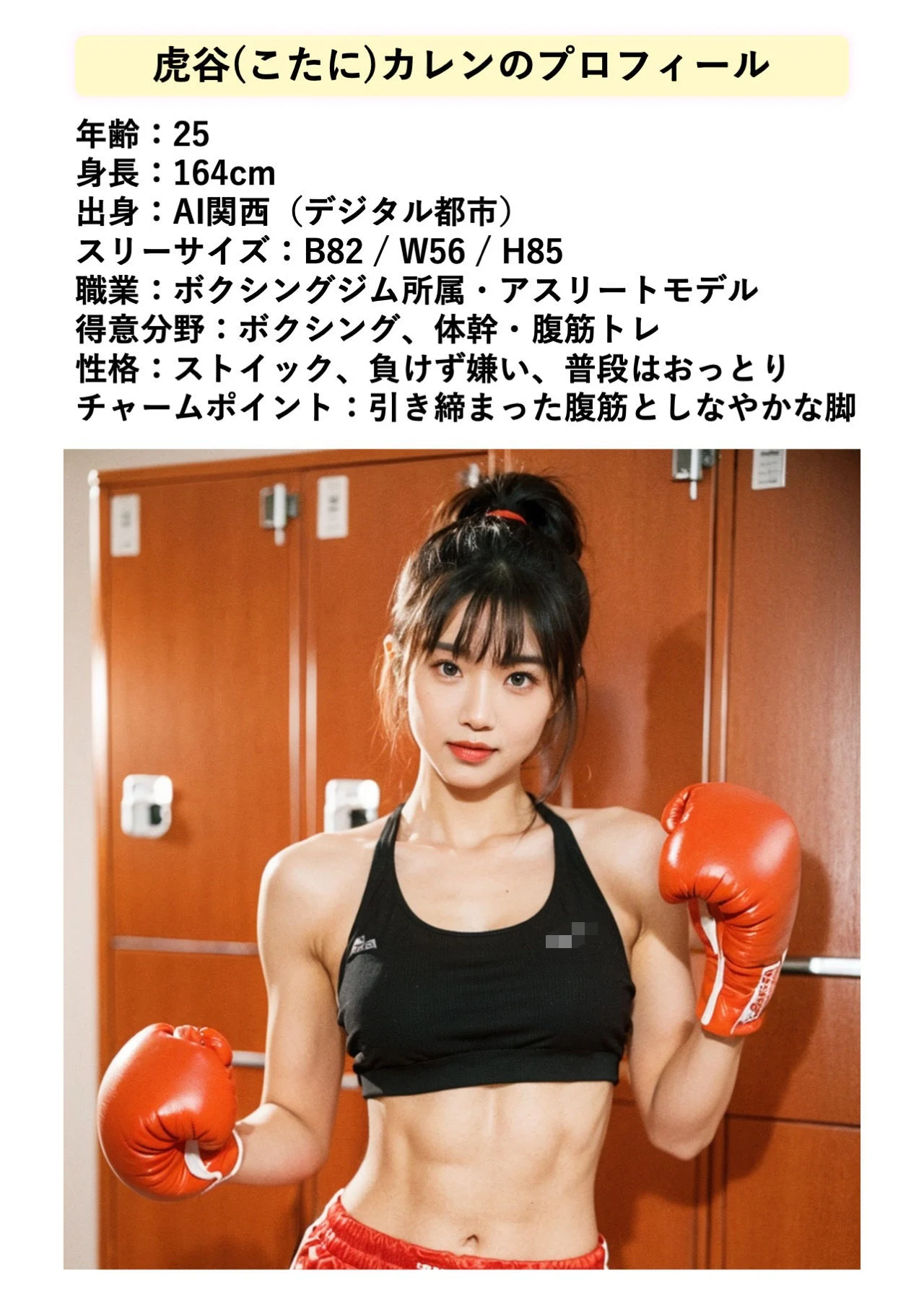 AIモデル  虎谷カレン  拳闘姫伝 画像2