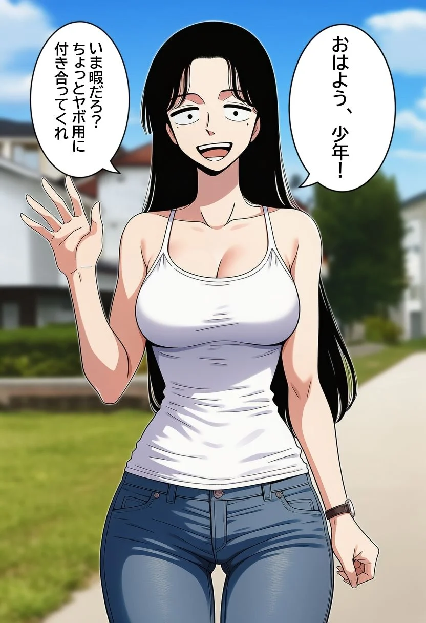 僕のことを「少年」と呼ぶ近所のお姉さんに、無責任中出しして孕ませる。 画像1