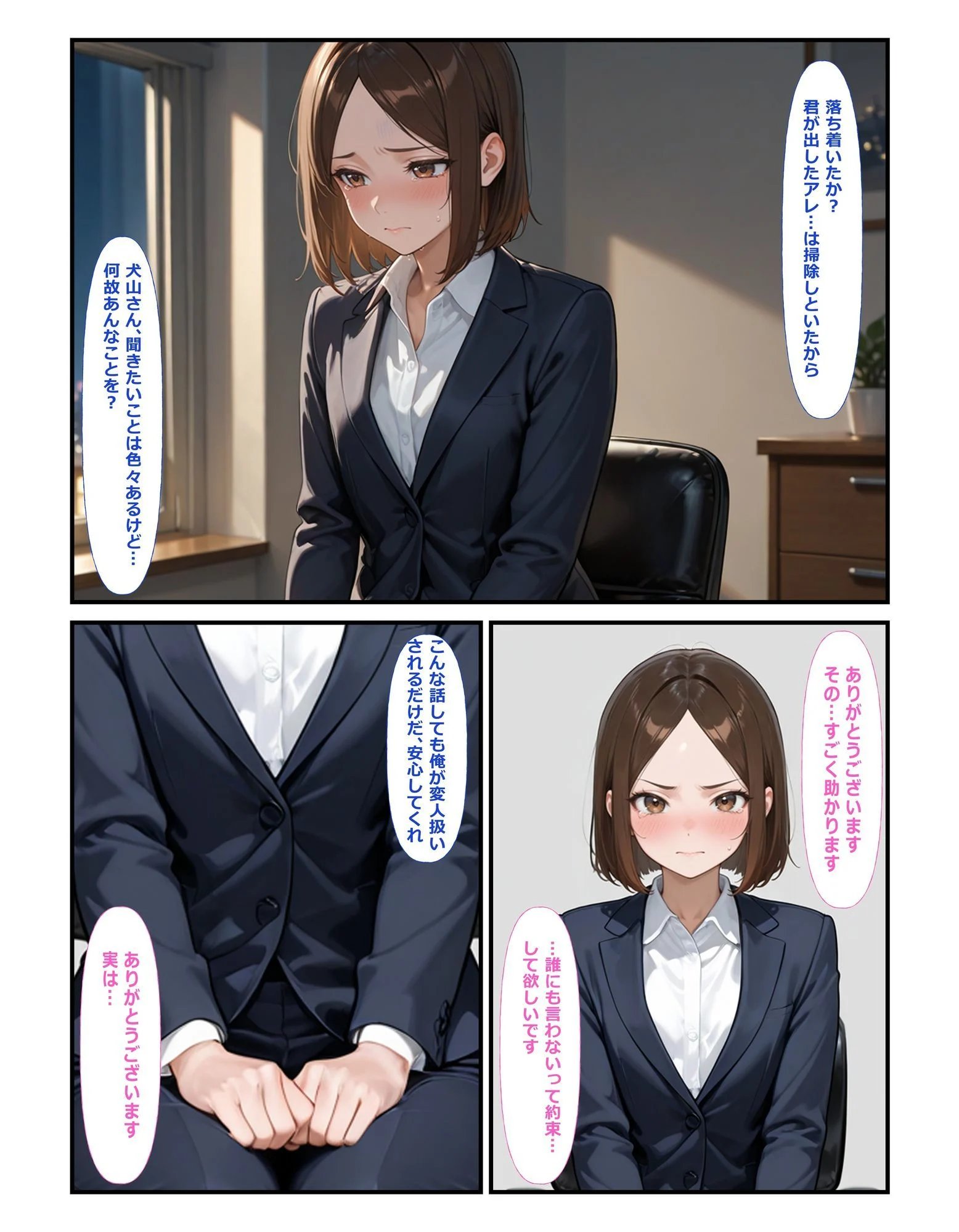 部下の犬山さん♀が職場でオナニー♂してた 画像3