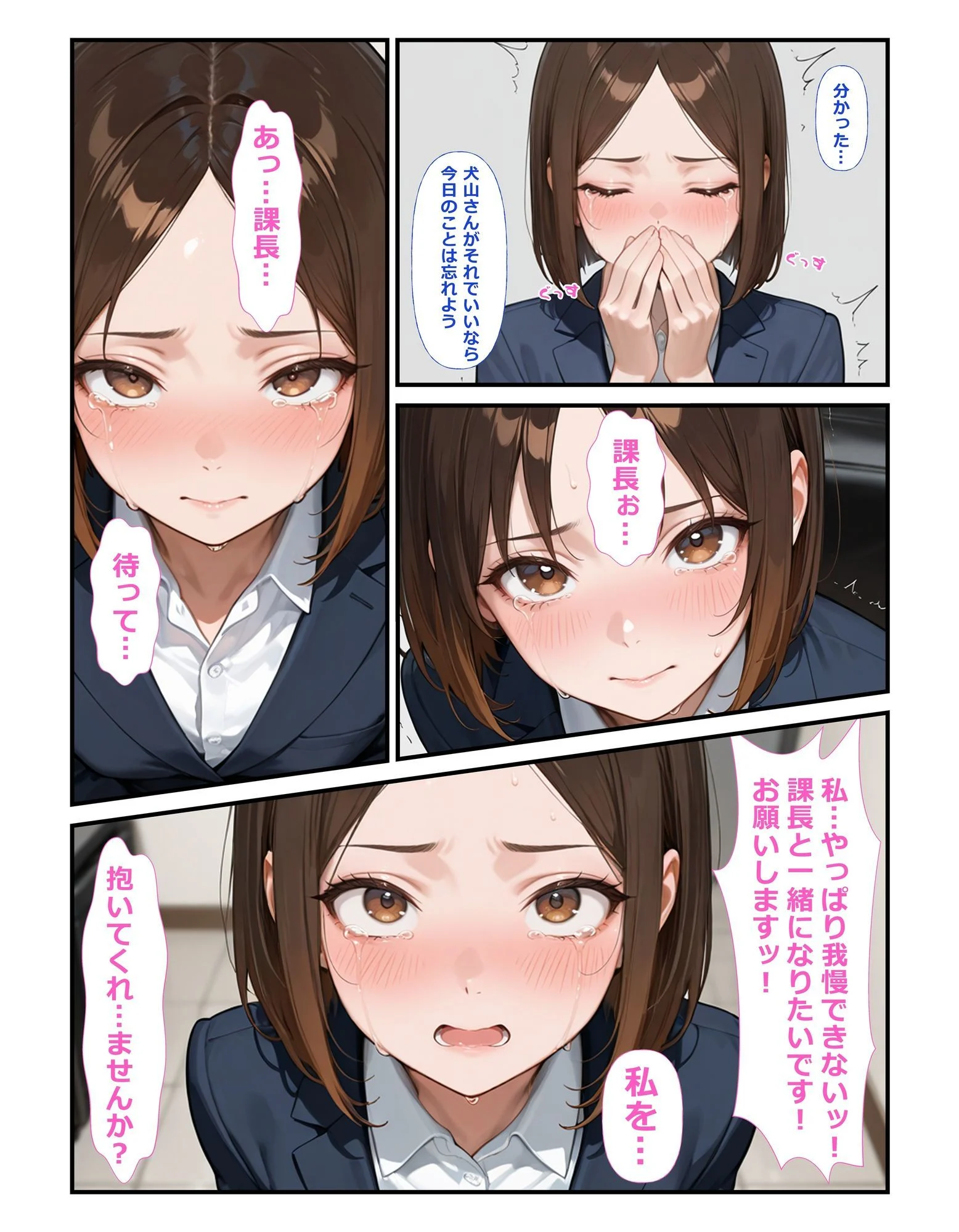 部下の犬山さん♀が職場でオナニー♂してた 画像7