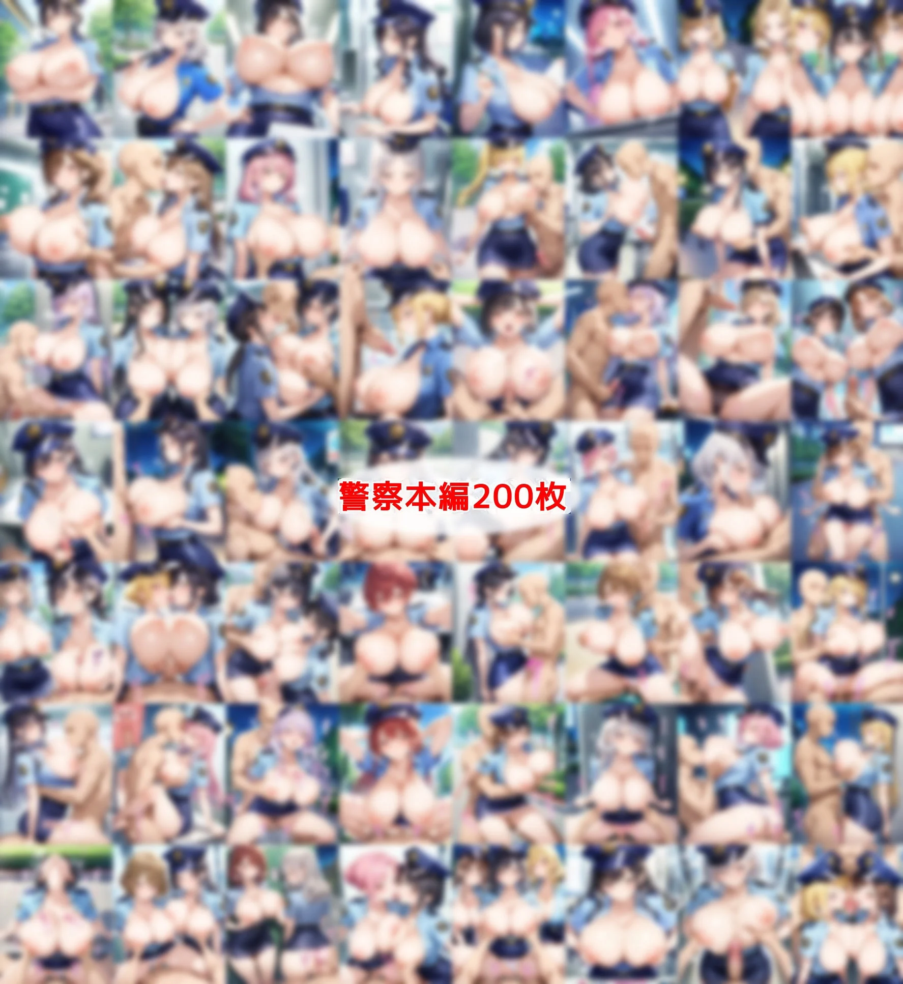 おっぱい丸出しOL＆警察Wセット 画像2