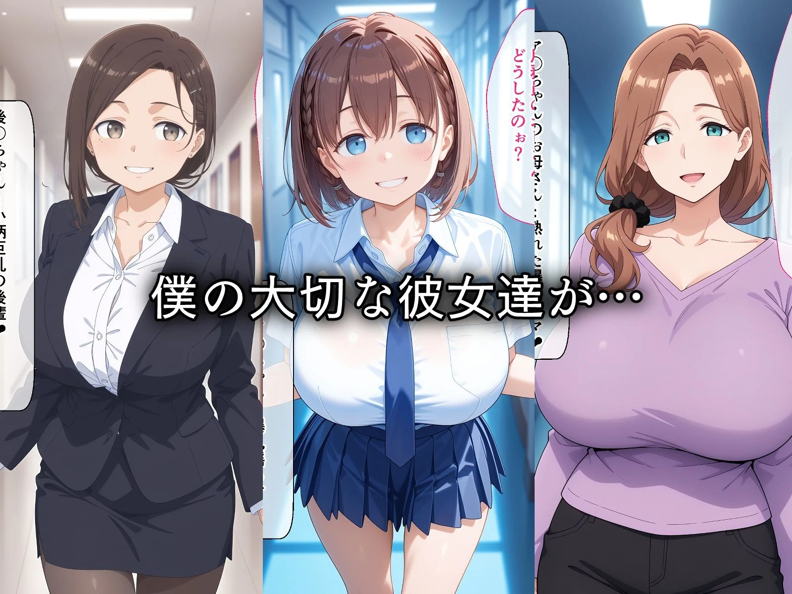 寝取られた○曜日の巨乳美女たち〜催〇アプリで種付け完了 画像1