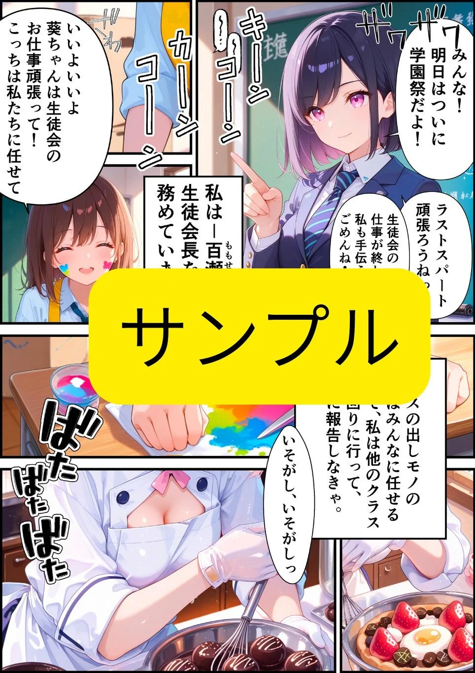 僕の生徒会長は隠れ巨乳です 画像1