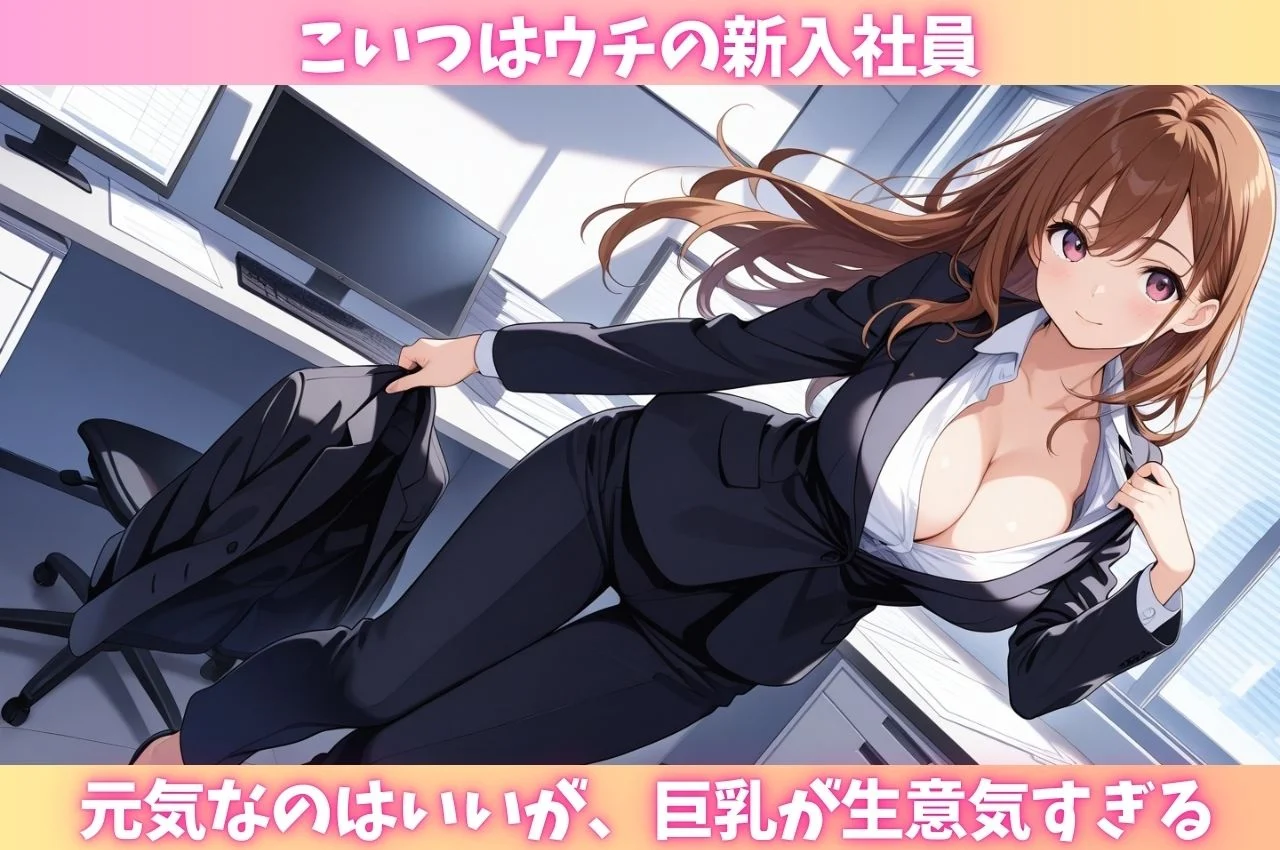 元気だけが取り柄の新入OLがセクハラ上司の絶倫性交にメス堕ち 画像1