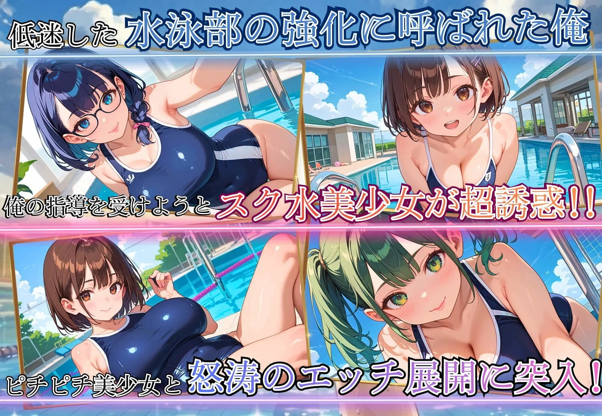 スク水少女は、誘惑する〜全国を目指すためなら、手段なんて選びません!〜【ボイス付き★】 画像3