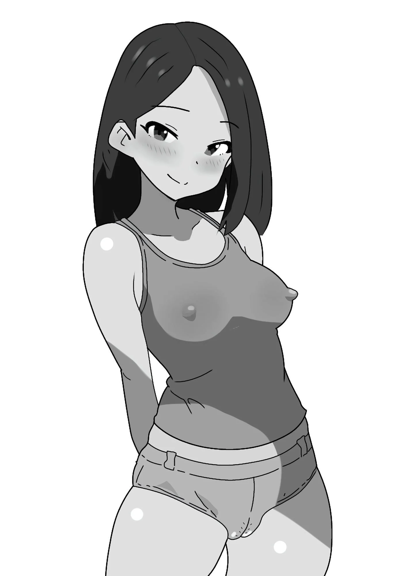 真夏になると平気で家の中で全裸になり、アイスを食べながらアニメを見ている妹の話。 画像8