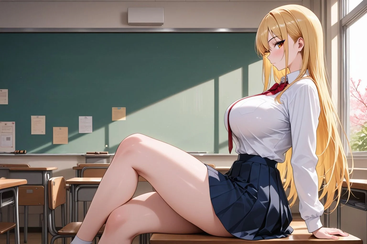 美人ギャル、童貞オタクのデカチンポにメス堕ち 画像1